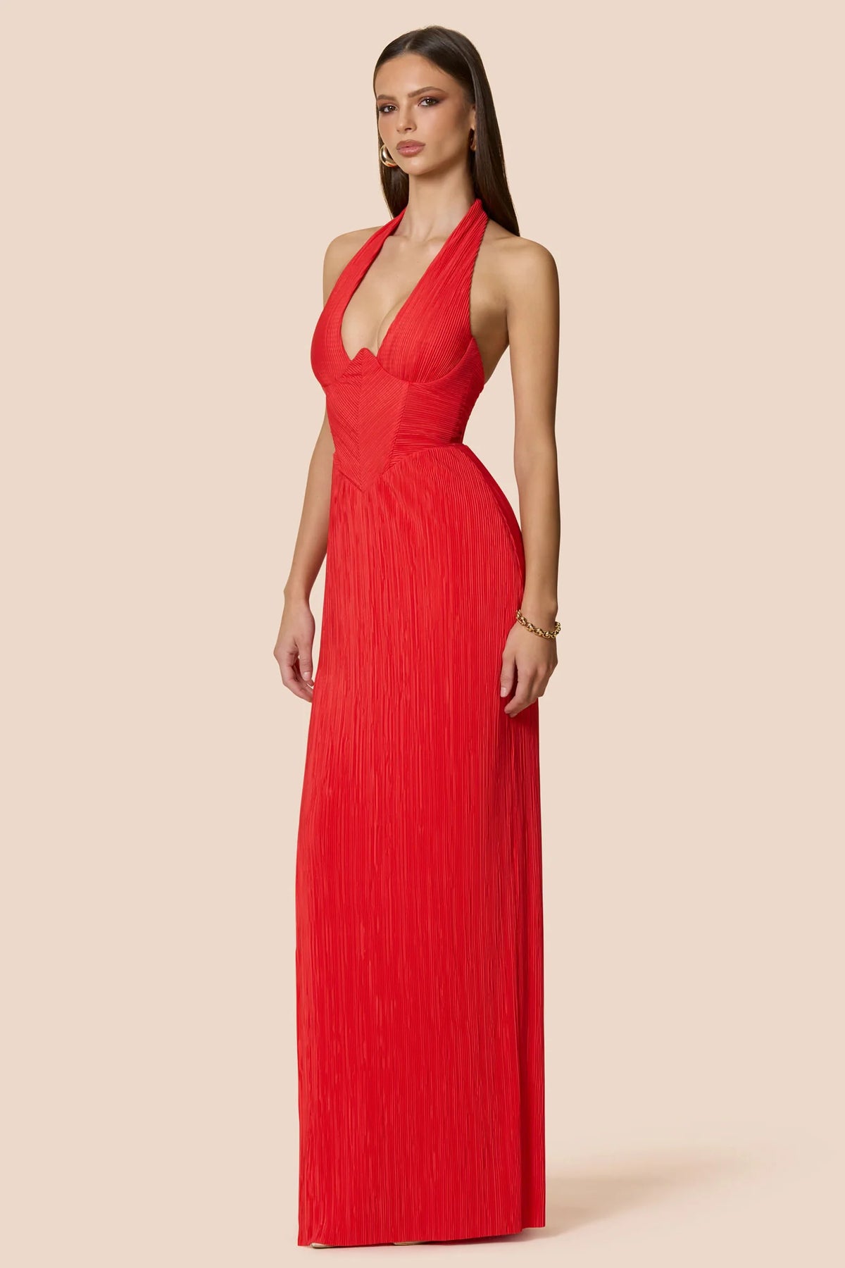 Nookie Belleza Gown - Cherry