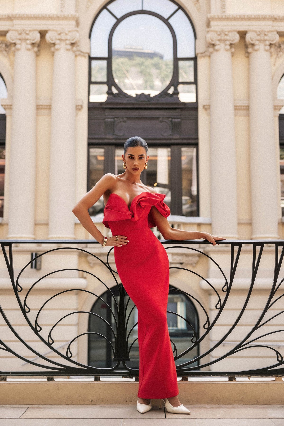 Elle Zeitoune Naomi Dress - Red