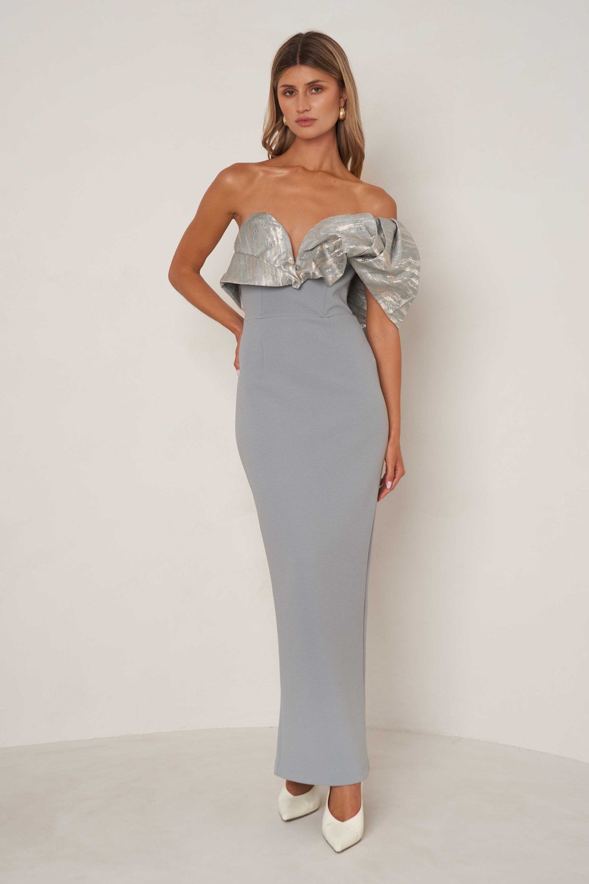 Elle Zeitoune Naomi Dress - Slate Blue