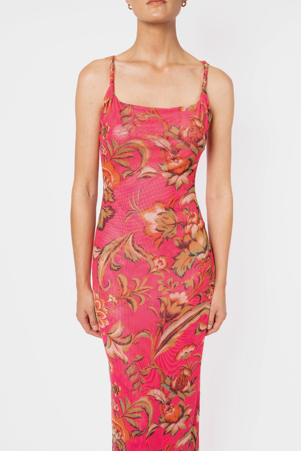 One Fell Swoop Torto Tank Dress - Pink Parrot
