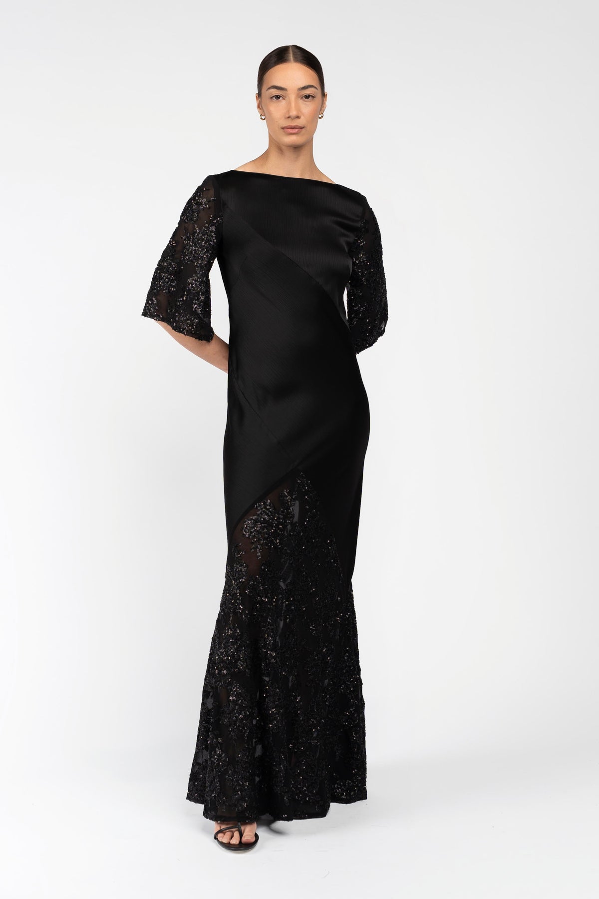 One Fell Swoop Moni Gown - Noir Éclat