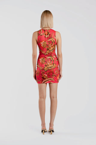 One Fell Swoop Malah Mini Dress - Pink Parrot
