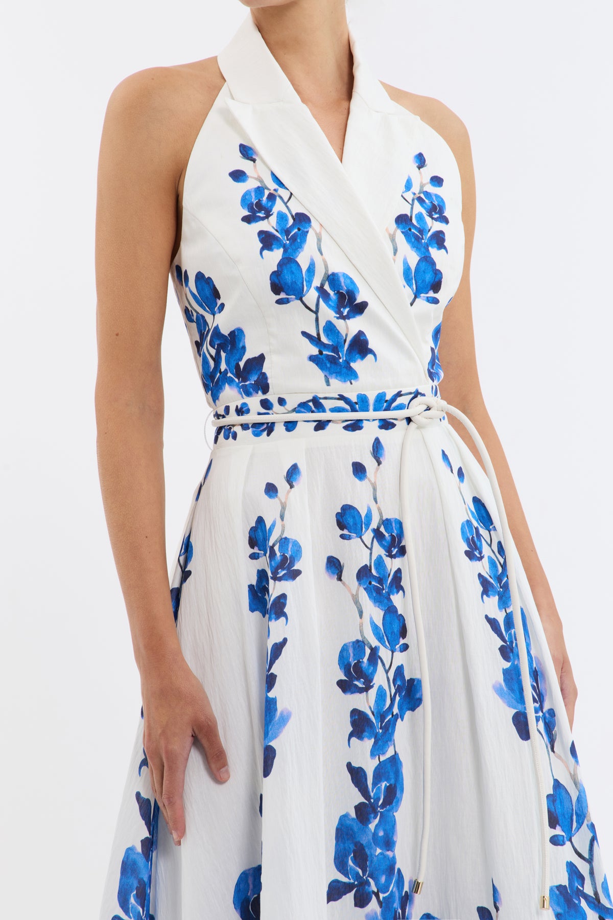 Rebecca Vallance Orchid Blues Midi Dress - Vines Print