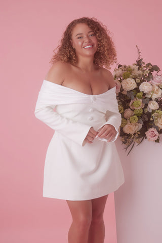 Odd Muse The Ultimate Muse Bow Mini Dress - White