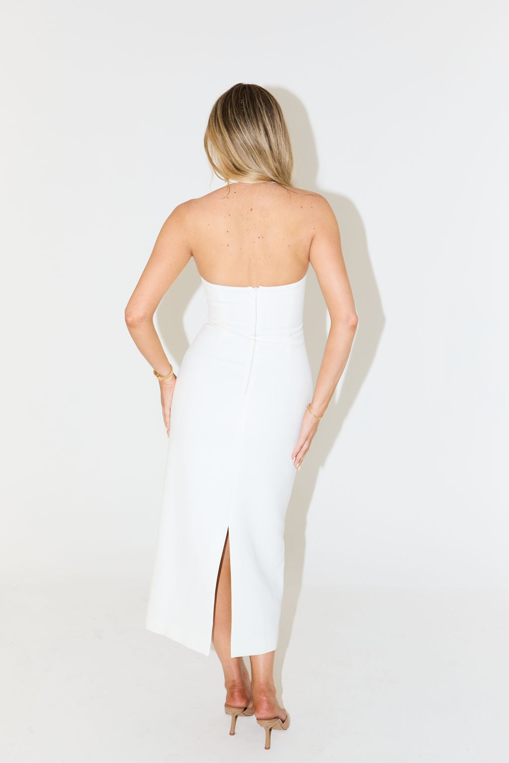 Odd Muse The Ultimate Muse Halter Neck Midi Dress - White