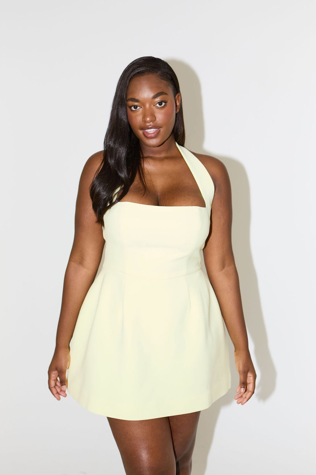 Odd Muse The Ultimate Muse Structured Mini Dress - Lime Cream