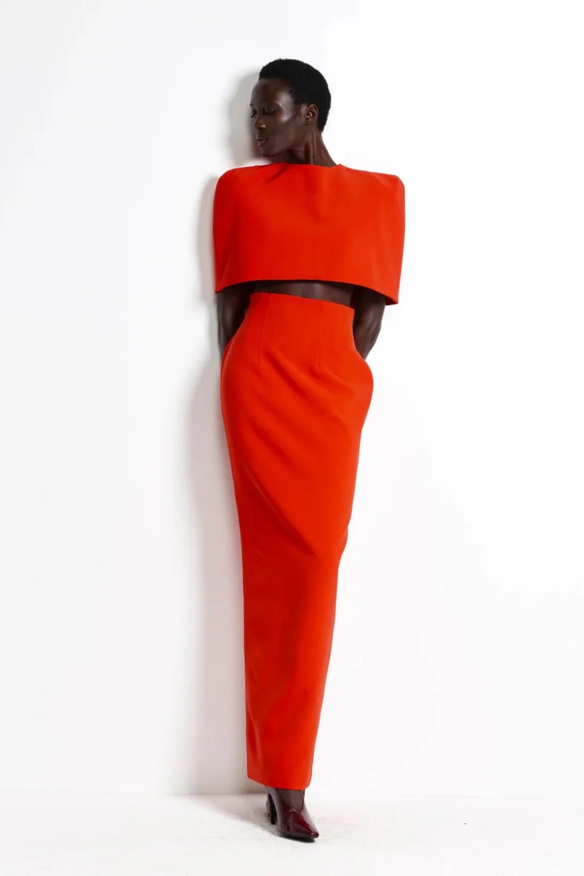 Effie Kats Olympia Cape - Red