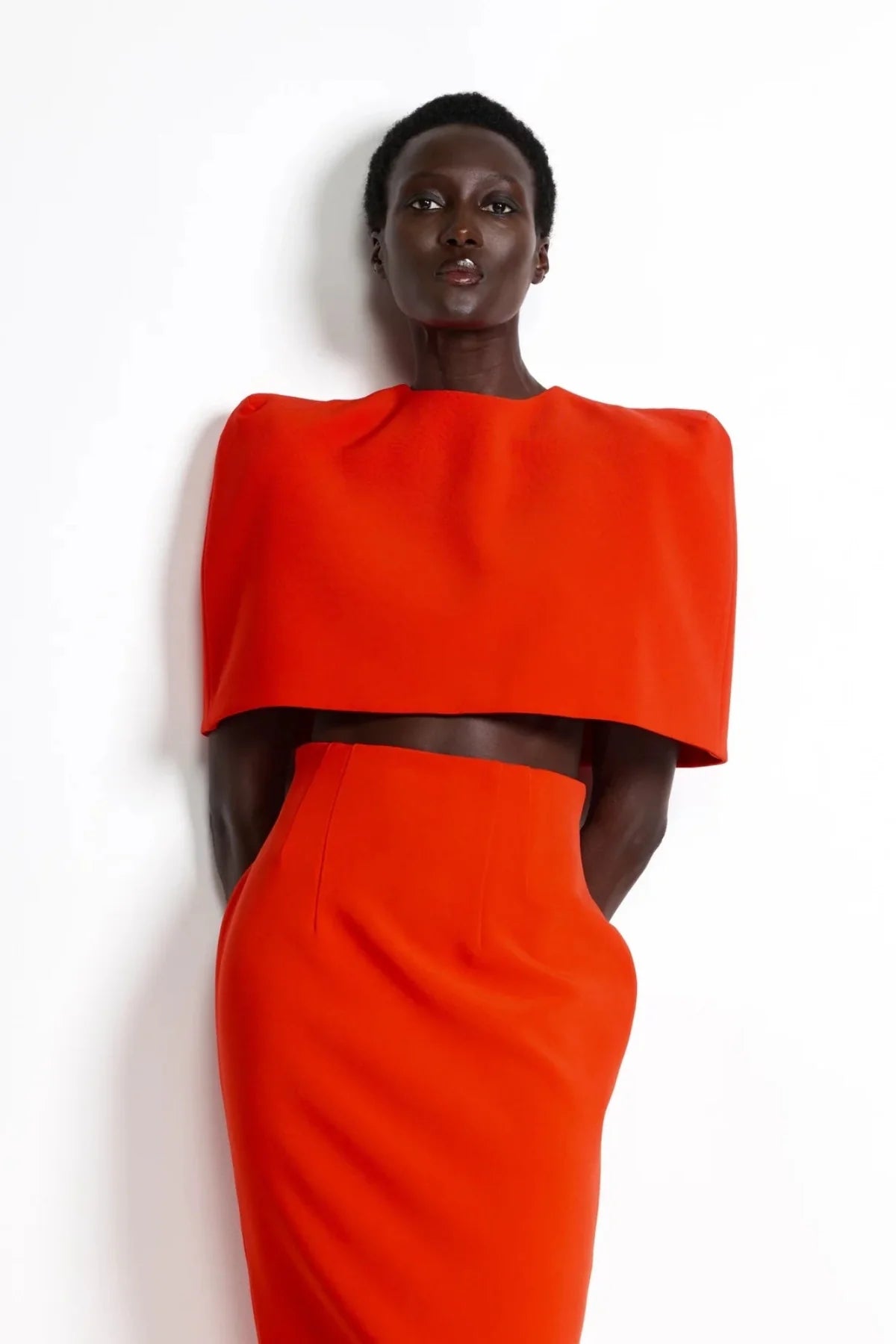 Effie Kats Olympia Cape - Red