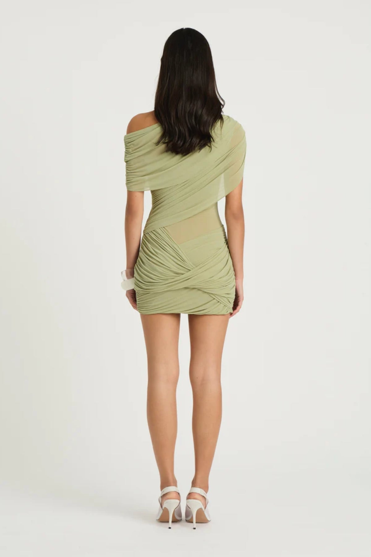 Benni Otto Mini Dress - Pistachio