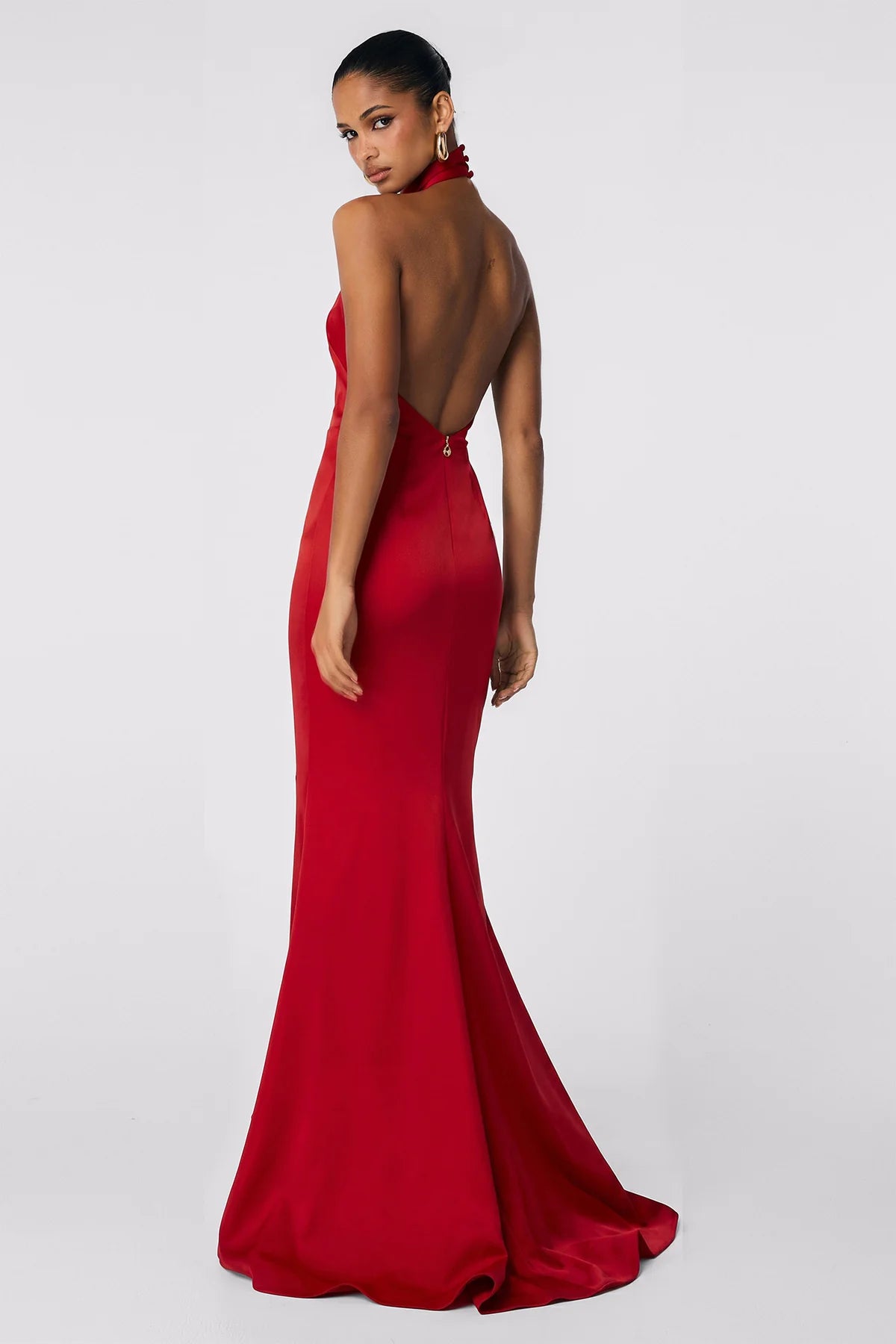Nookie Palais Halter Gown - Flame