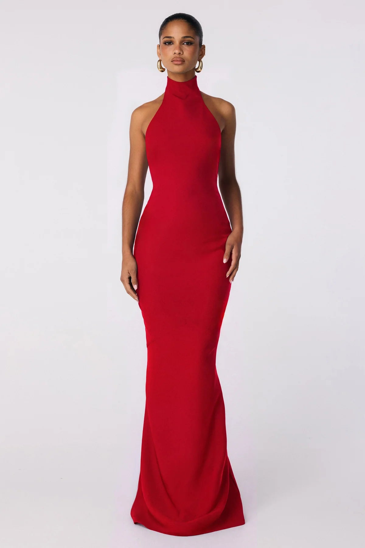 Nookie Palais Halter Gown - Flame