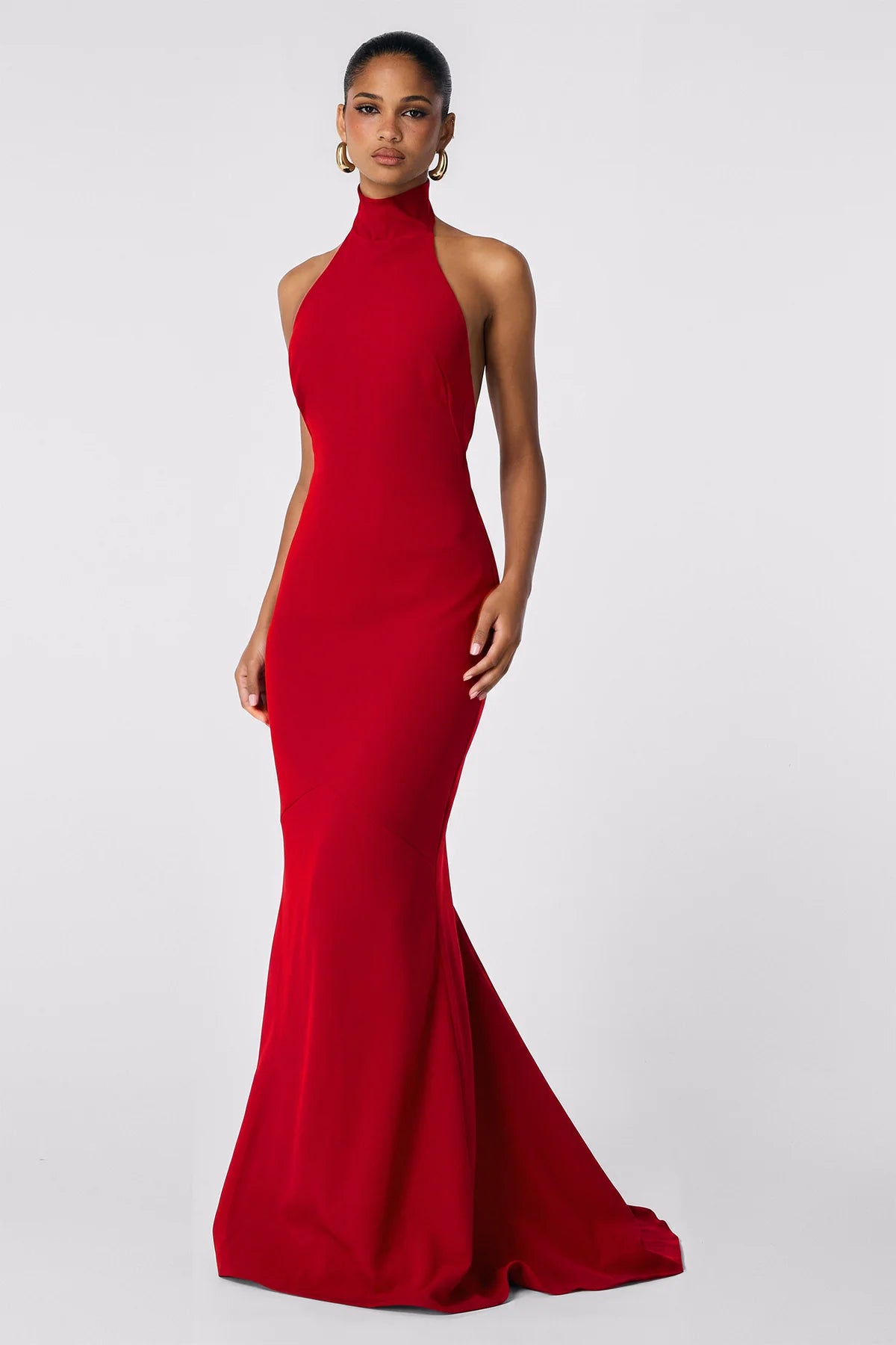 Nookie Palais Halter Gown - Flame