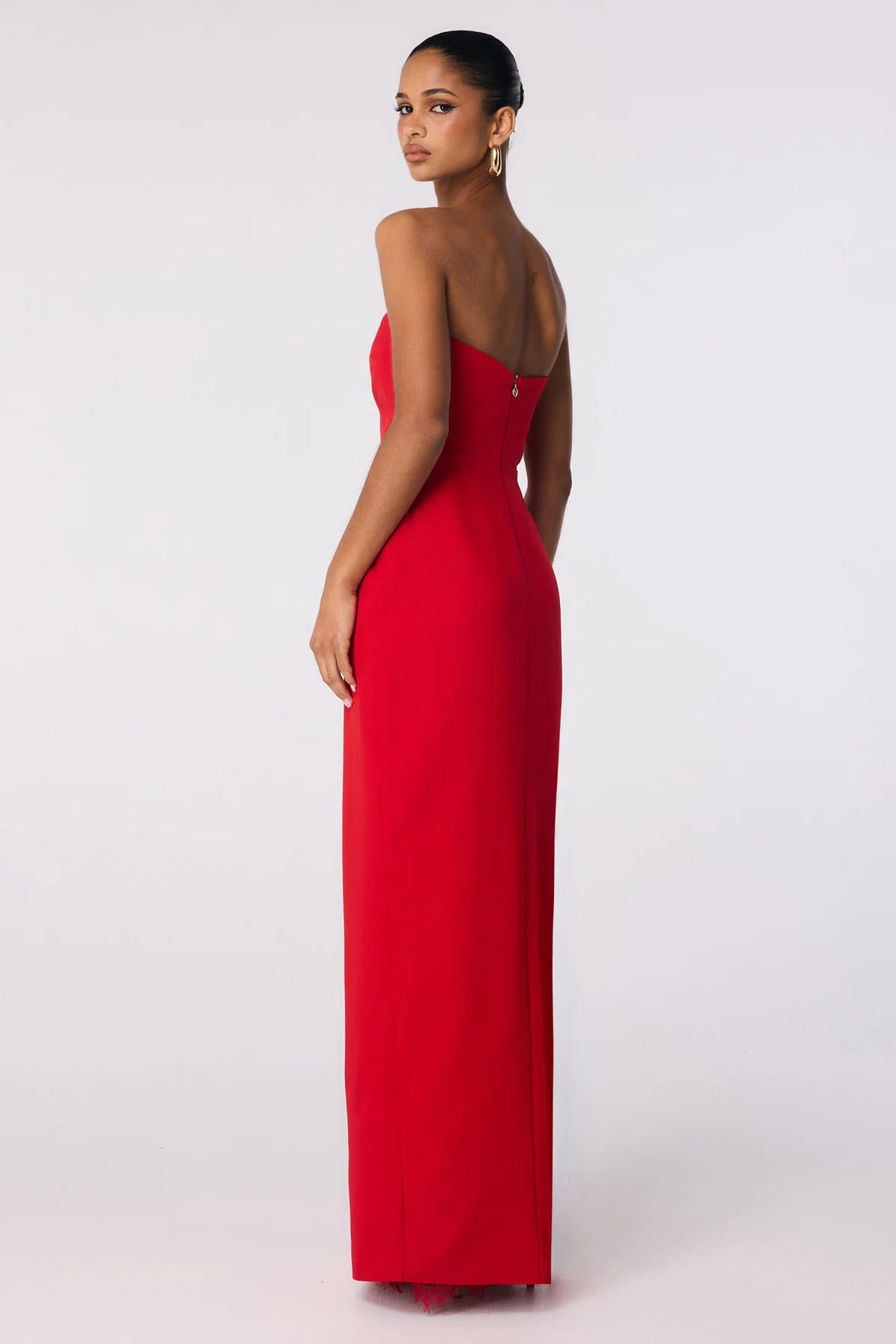 Nookie Palais Strapless Gown - Flame