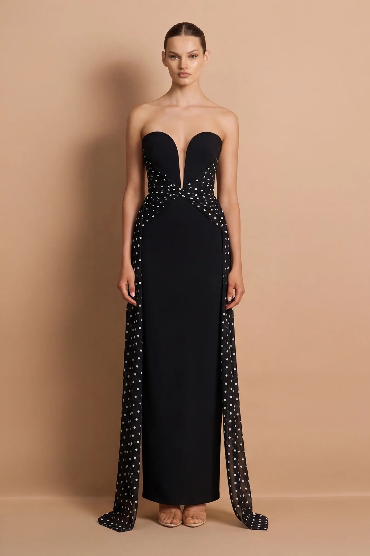 Nookie Paloma Strapless Maxi Dress - Black