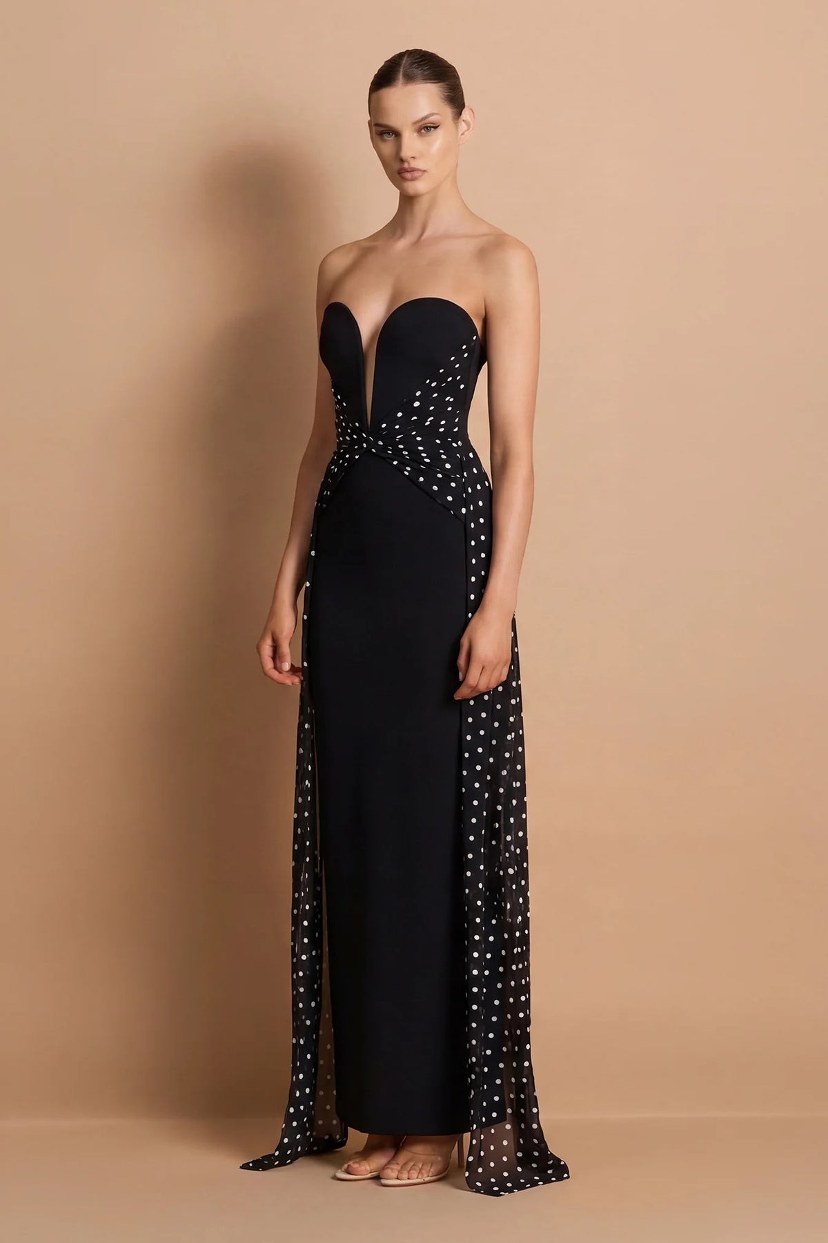 Nookie Paloma Strapless Maxi Dress - Black