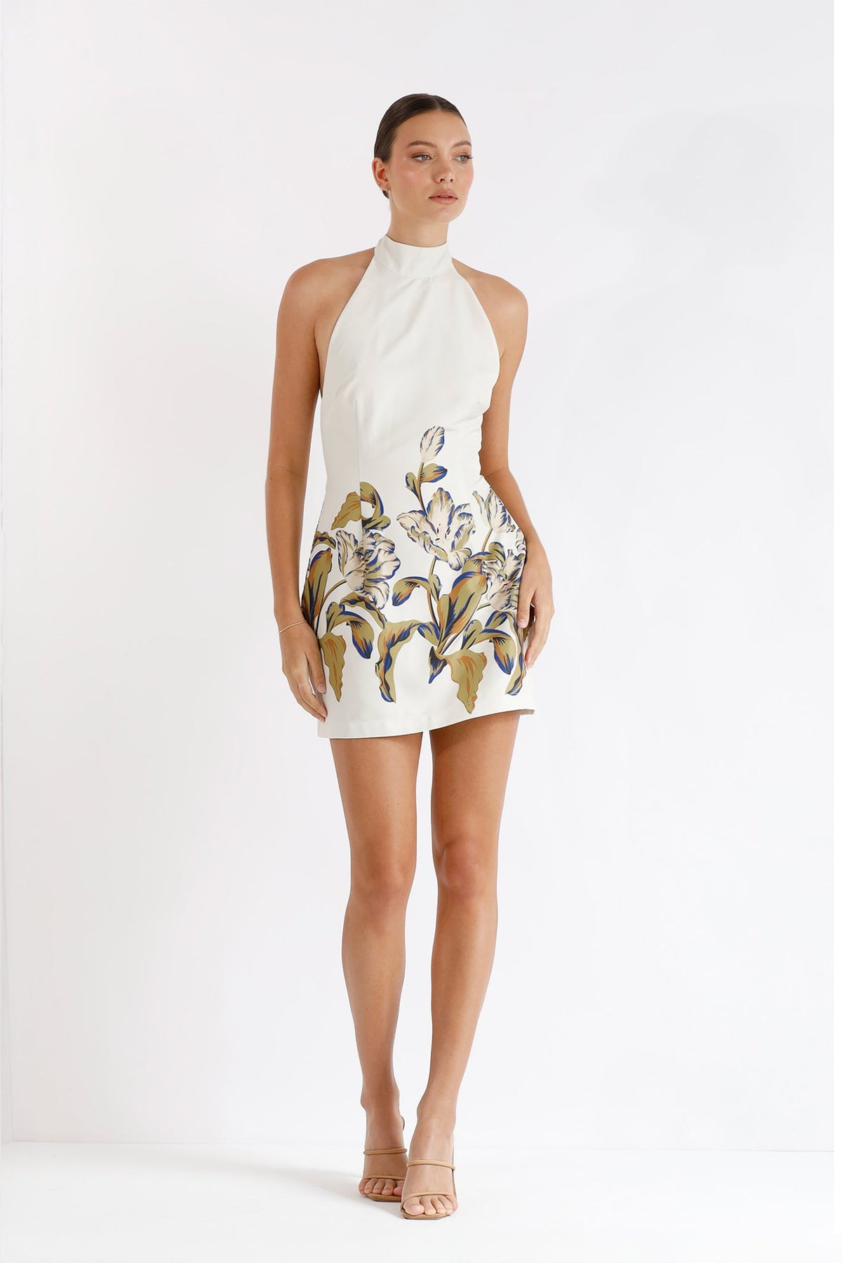 Pasduchas Flourish Halter Dress - Multi