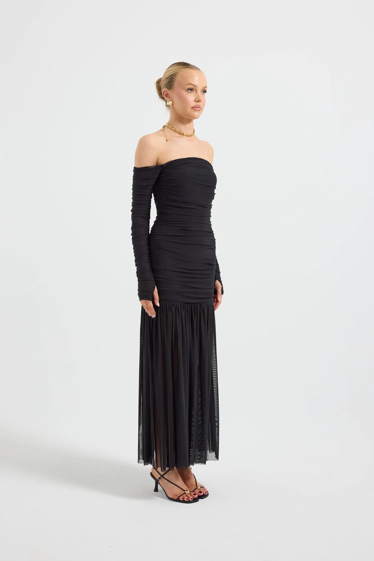 Pasduchas Echo Hourglass Midi Dress - Black