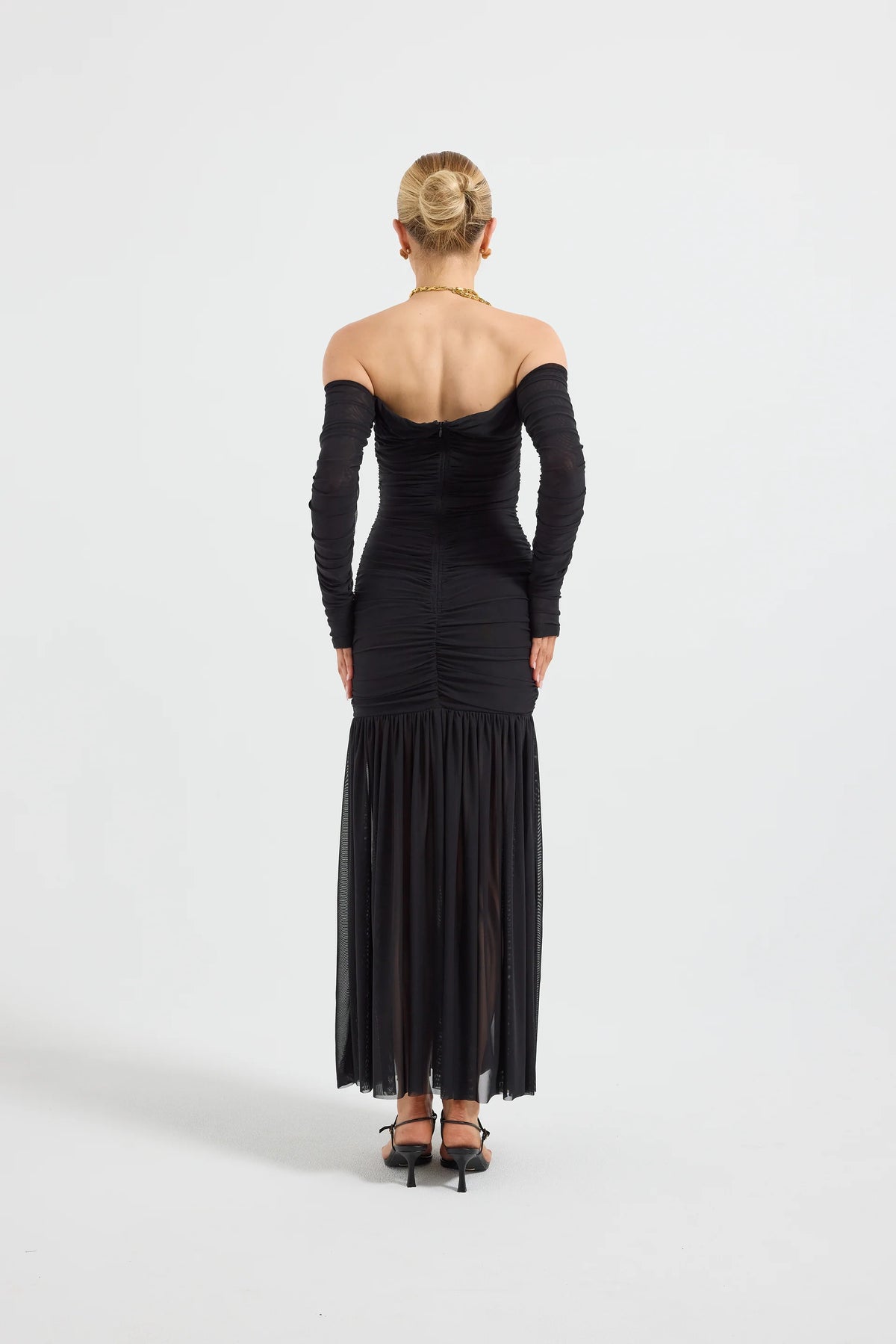 Pasduchas Echo Hourglass Midi Dress - Black