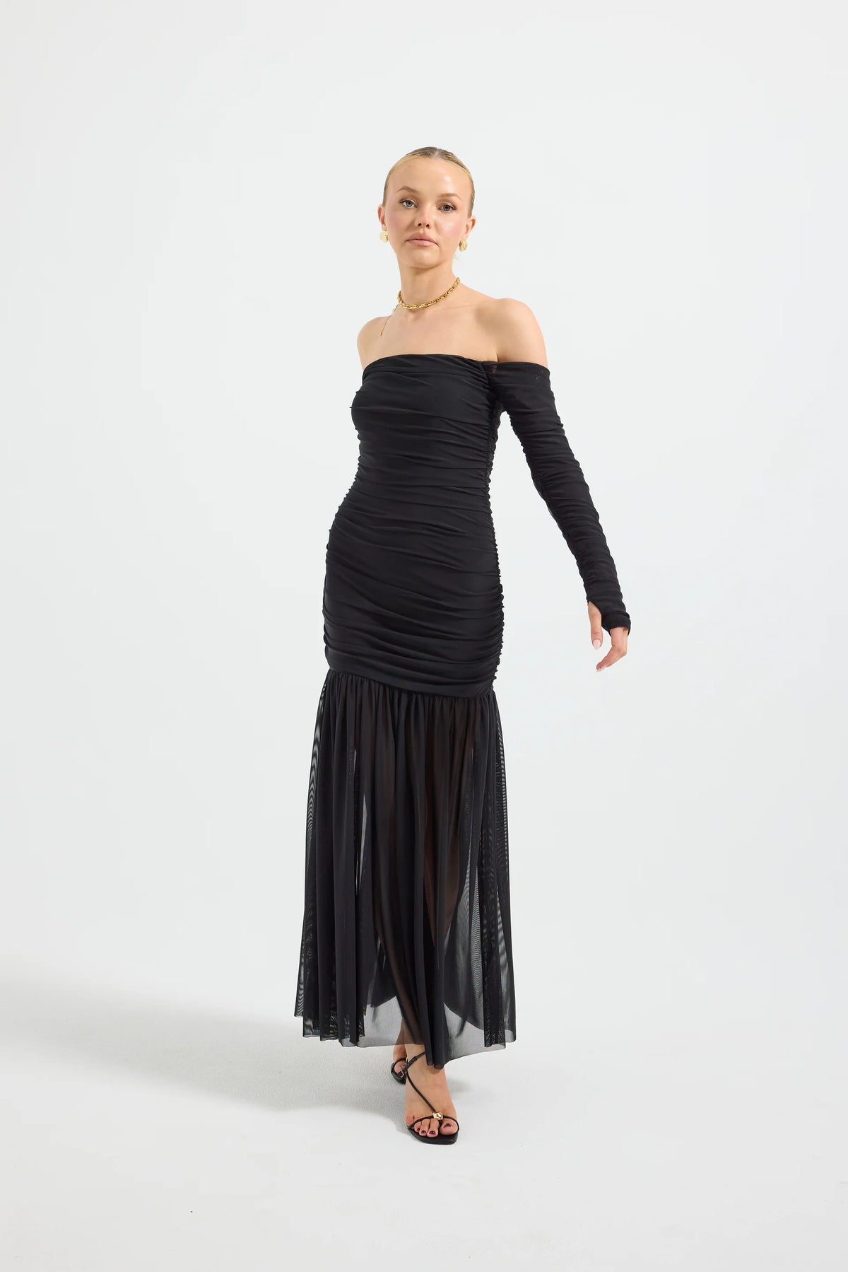Pasduchas Echo Hourglass Midi Dress - Black