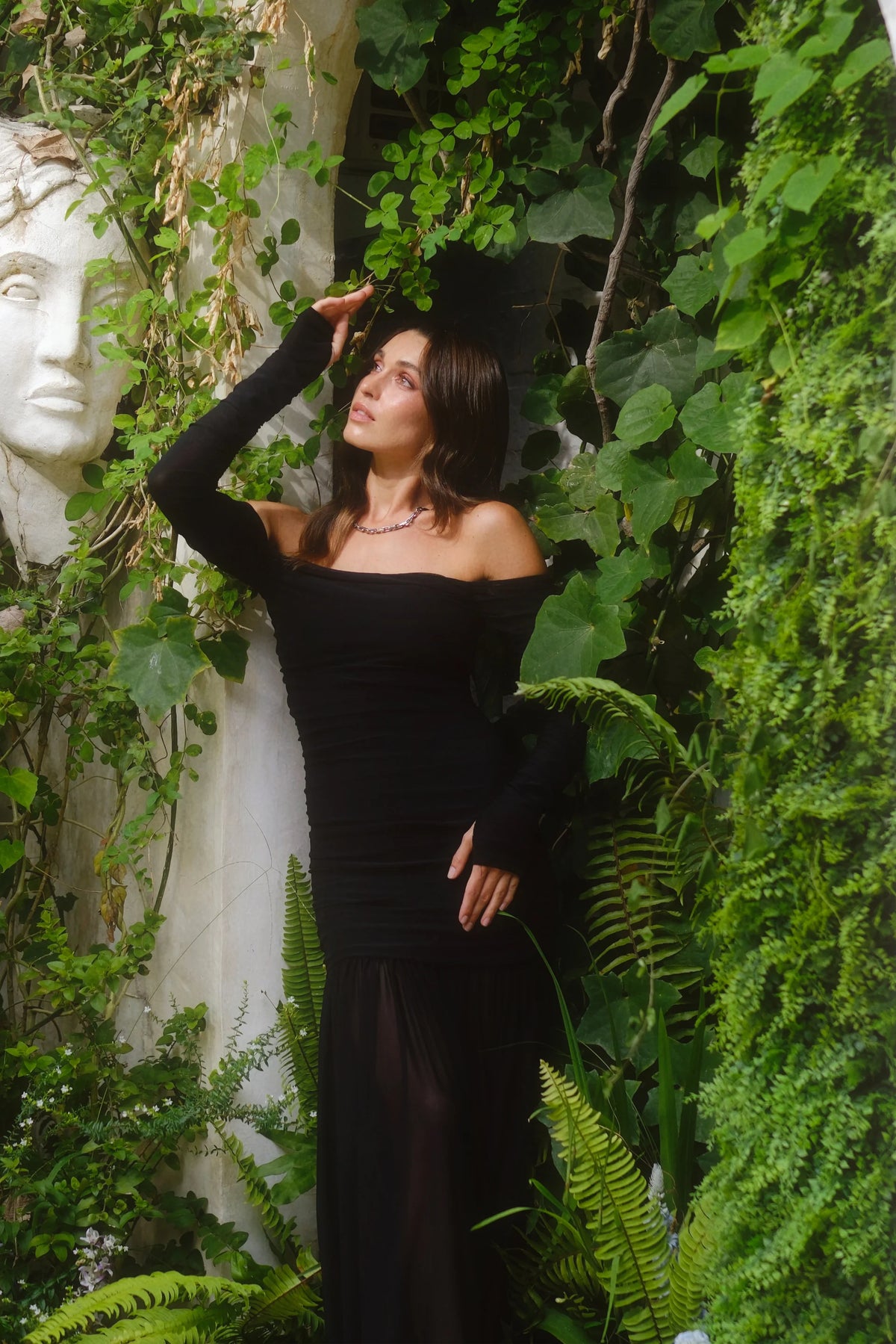 Pasduchas Echo Hourglass Midi Dress - Black