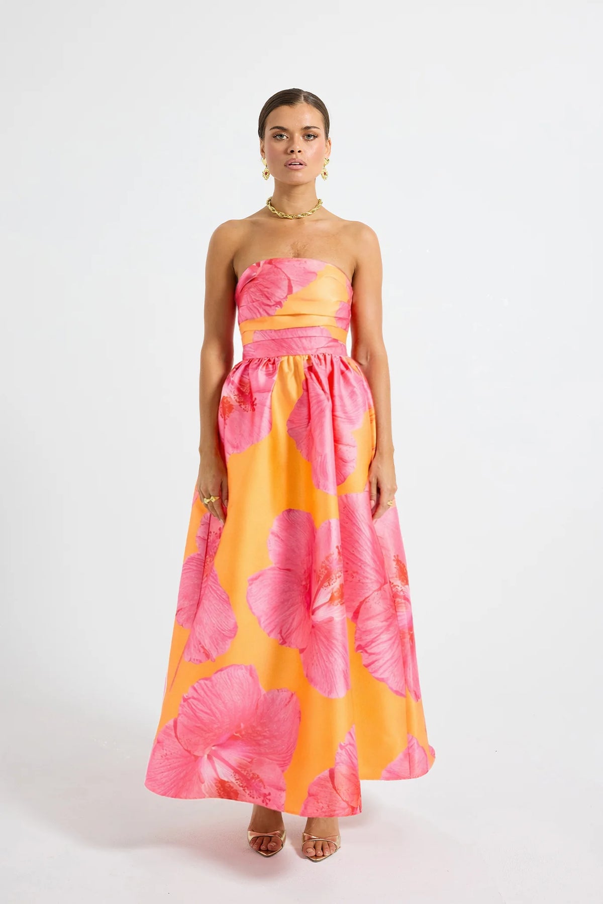 Pasduchas Kalani Strapless Midi Dress - Mango