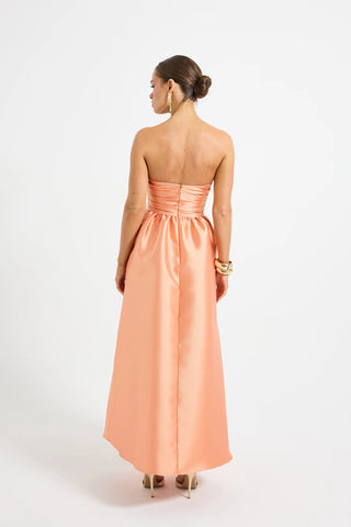 Pasduchas Pippa Strapless Midi Dress - Orange