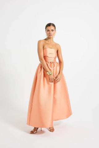 Pasduchas Pippa Strapless Midi Dress - Orange