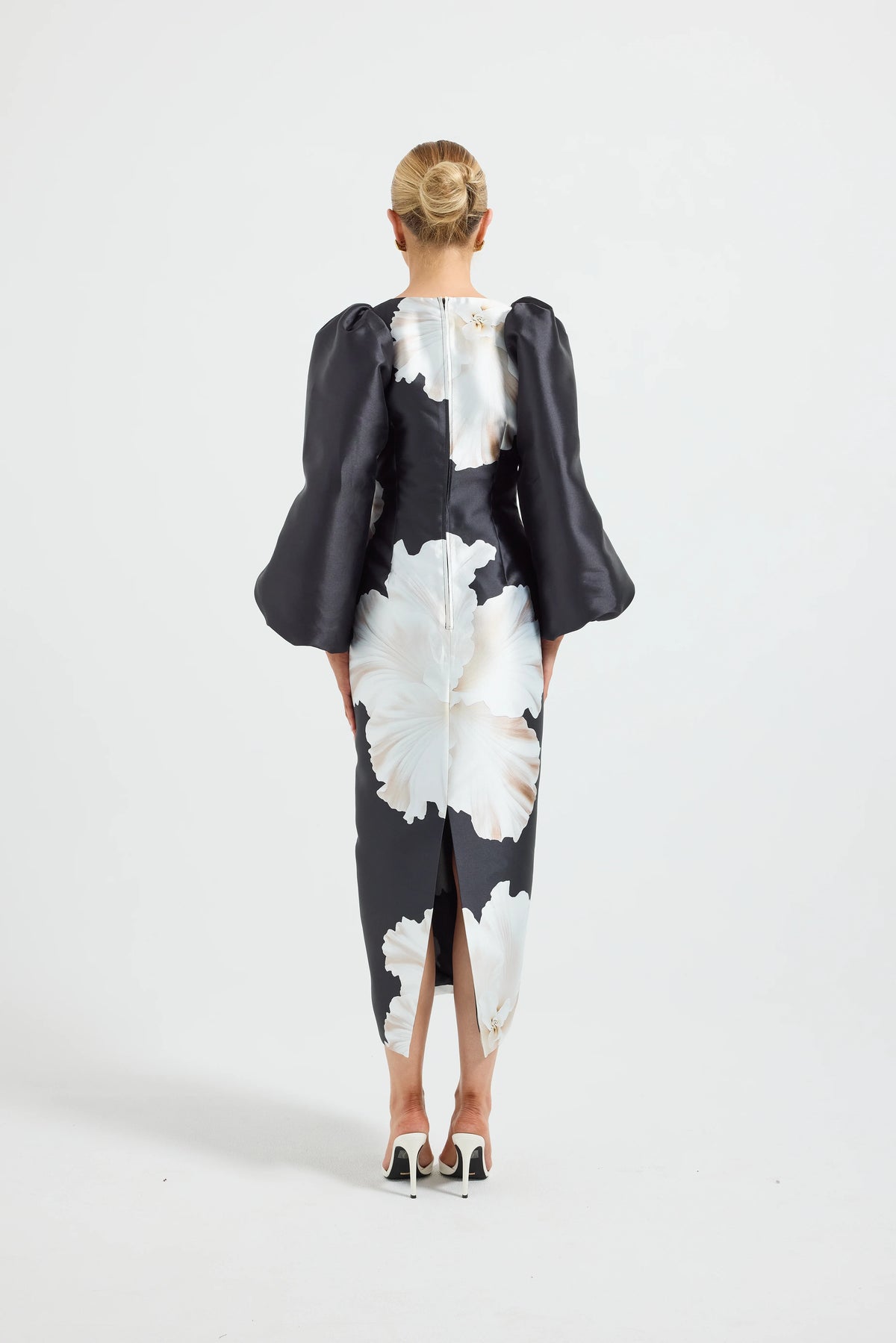 Pasduchas Lini Sleeve Midi Dress - Midnight