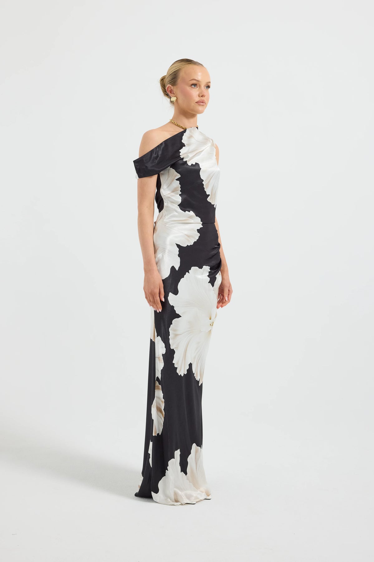 Pasduchas Finley Shoulder Maxi Dress - Midnight