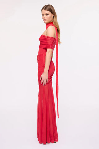 Suboo Phoenix Bustier Maxi Dress - Red