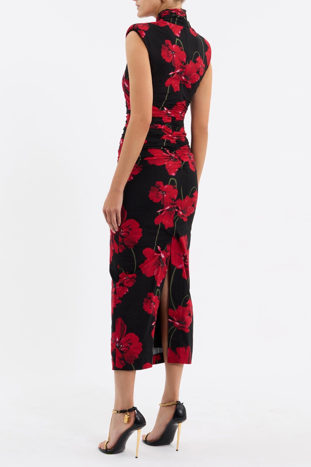 Rebecca Vallance Poppy Fields Midi Dress - Print