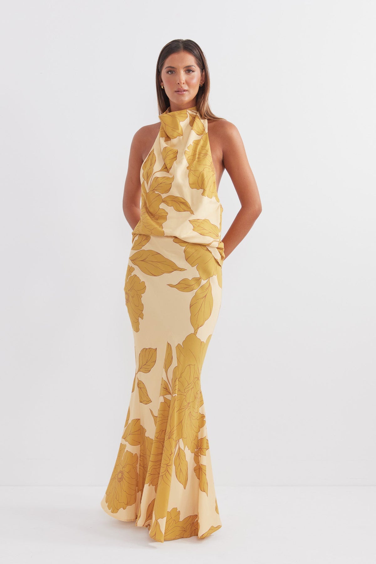 Pasduchas Soiree Skirt - Golden - Dress Hire AU Pasduchas Soiree Skirt - Golden - Dress Hire AU