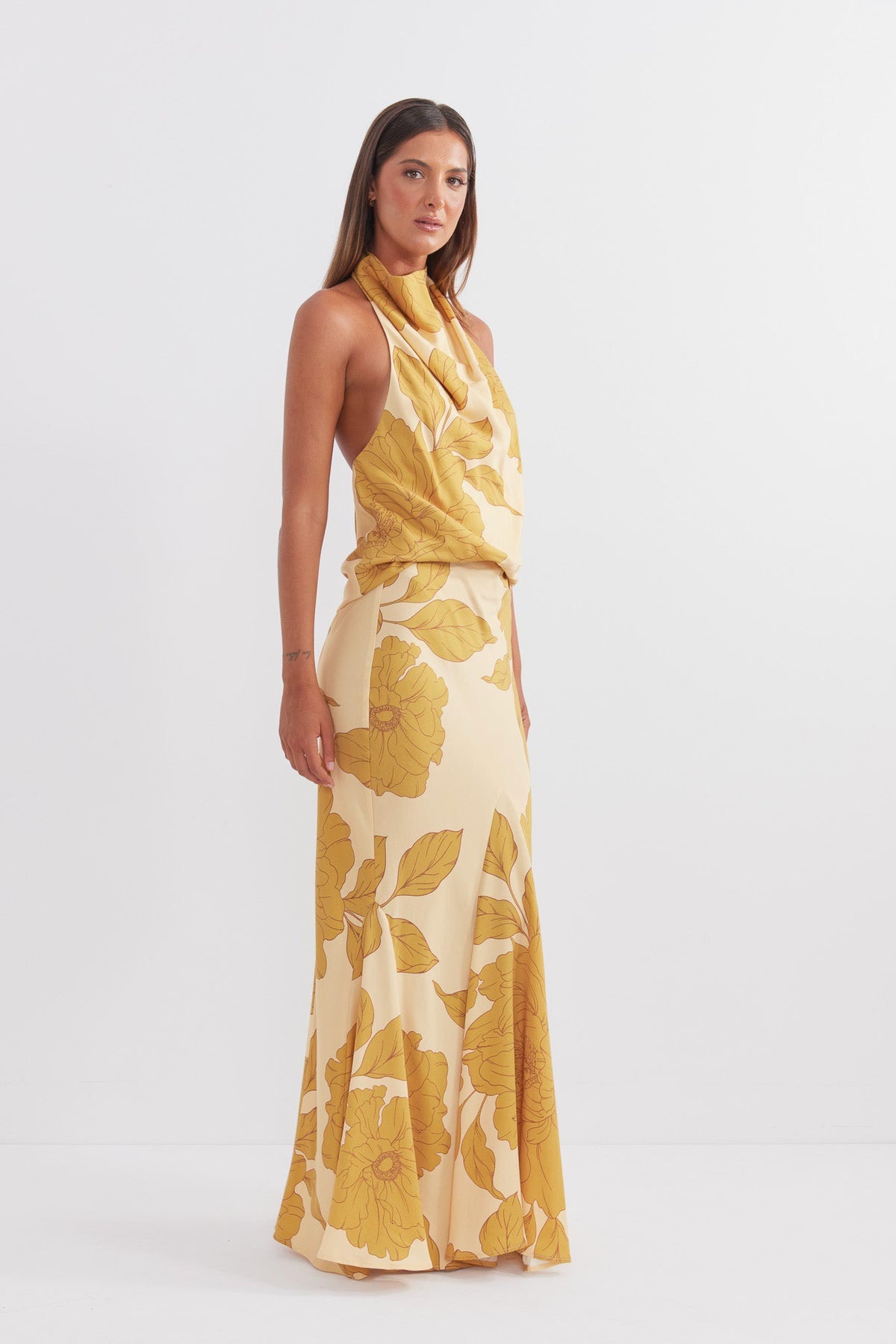 Pasduchas Soiree Skirt - Golden - Dress Hire AU Pasduchas Soiree Skirt - Golden - Dress Hire AU