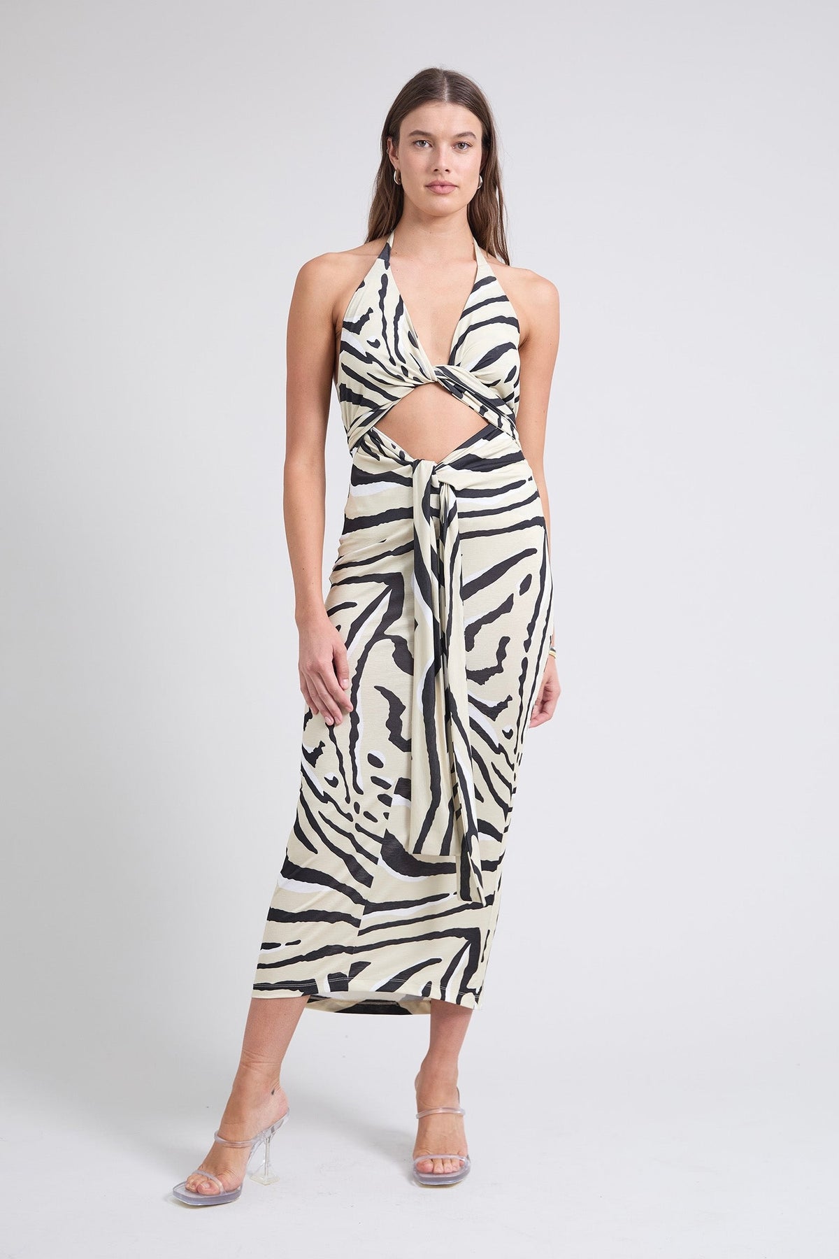 Pfeiffer Toca Tie Up Dress - Zebra