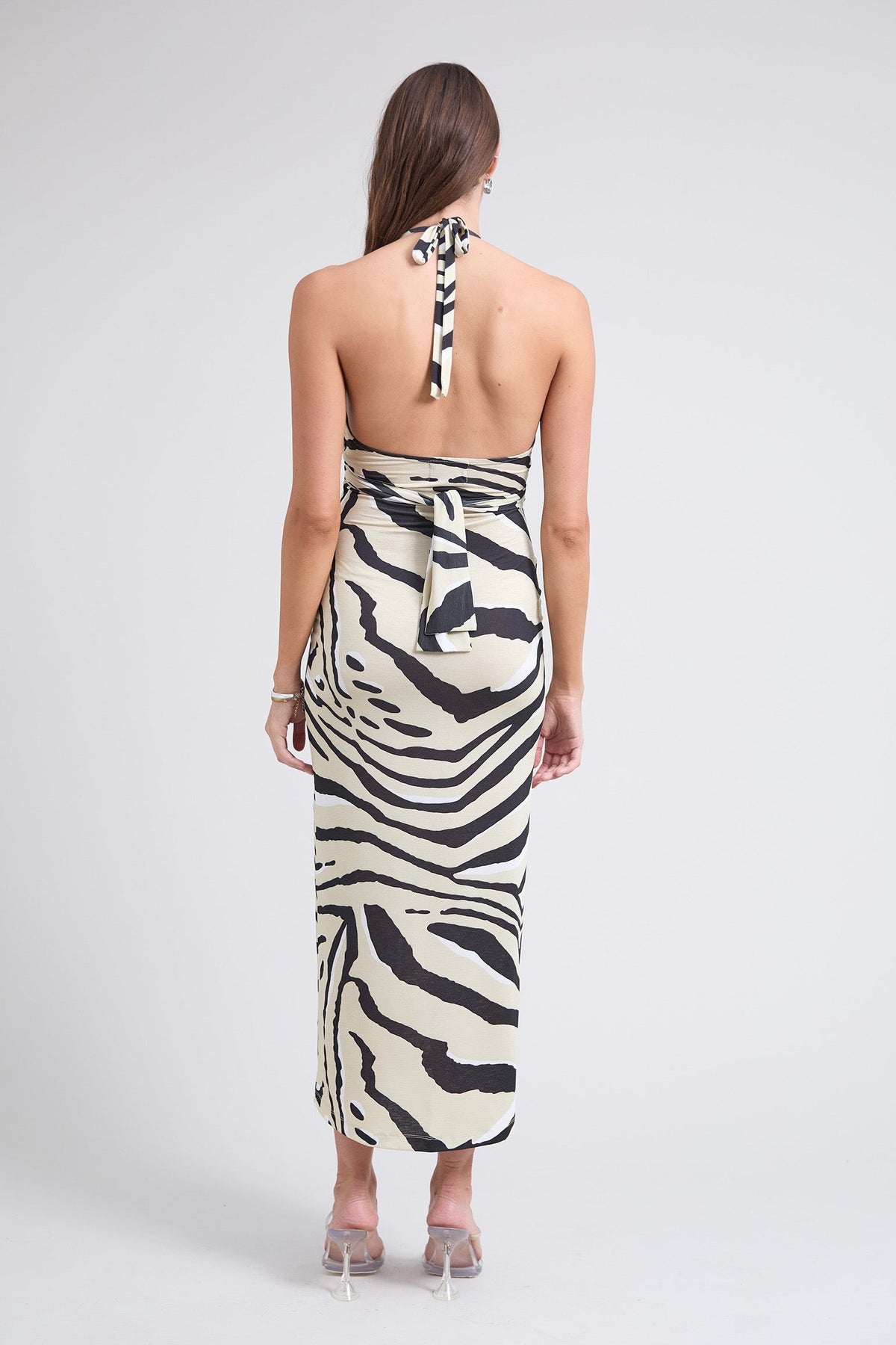 Pfeiffer Toca Tie Up Dress - Zebra
