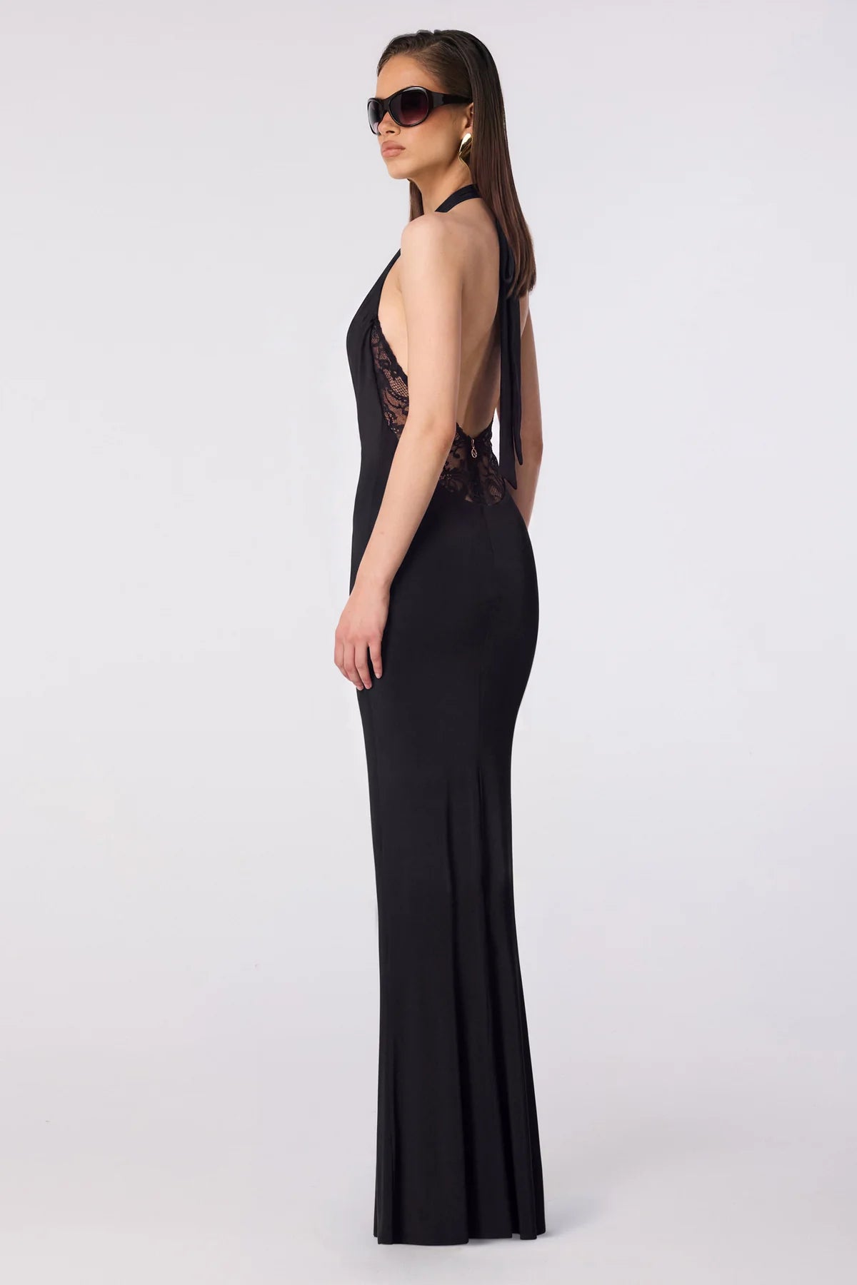 Nookie Rhianna Halter Gown - Black