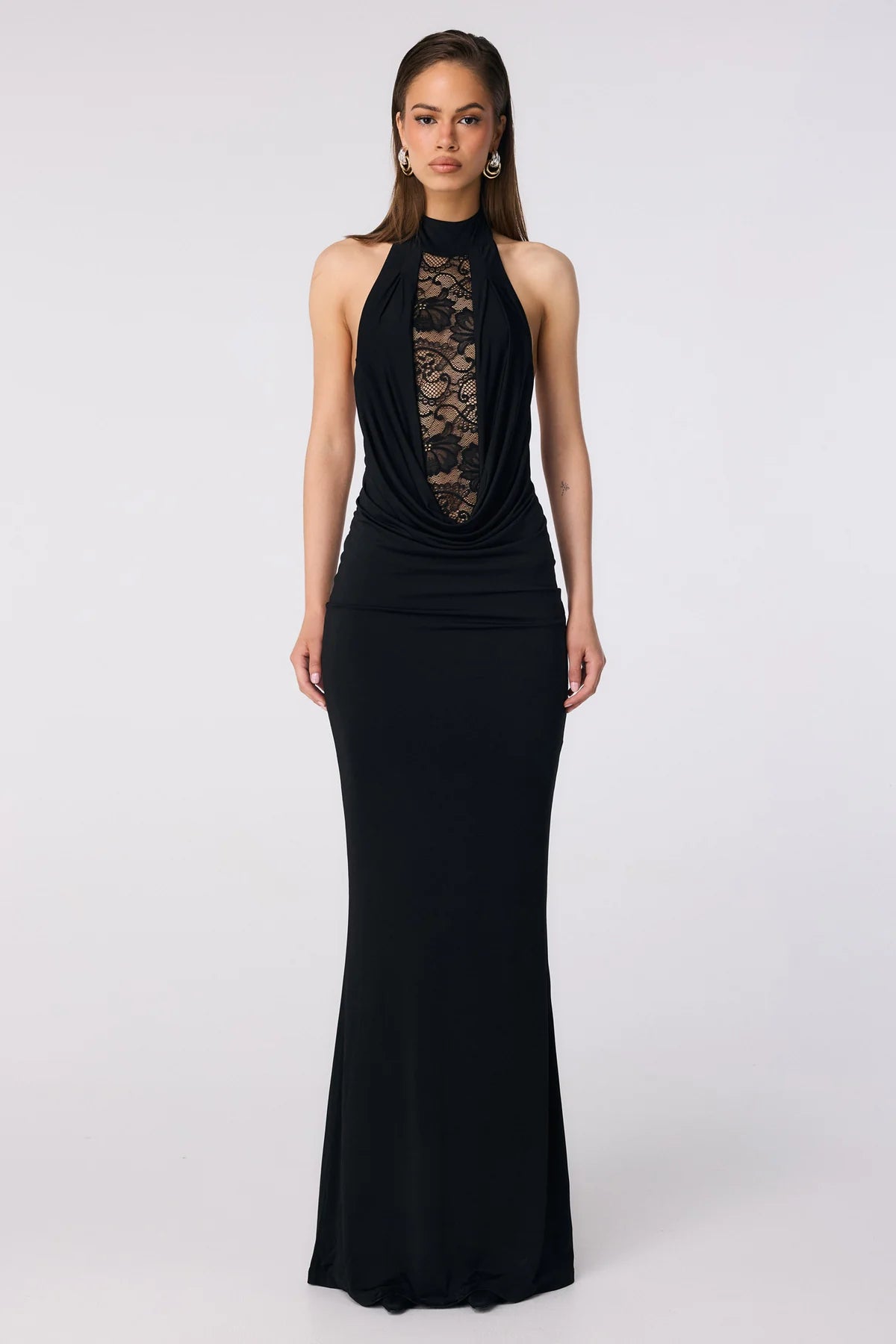 Nookie Rhianna Halter Gown - Black