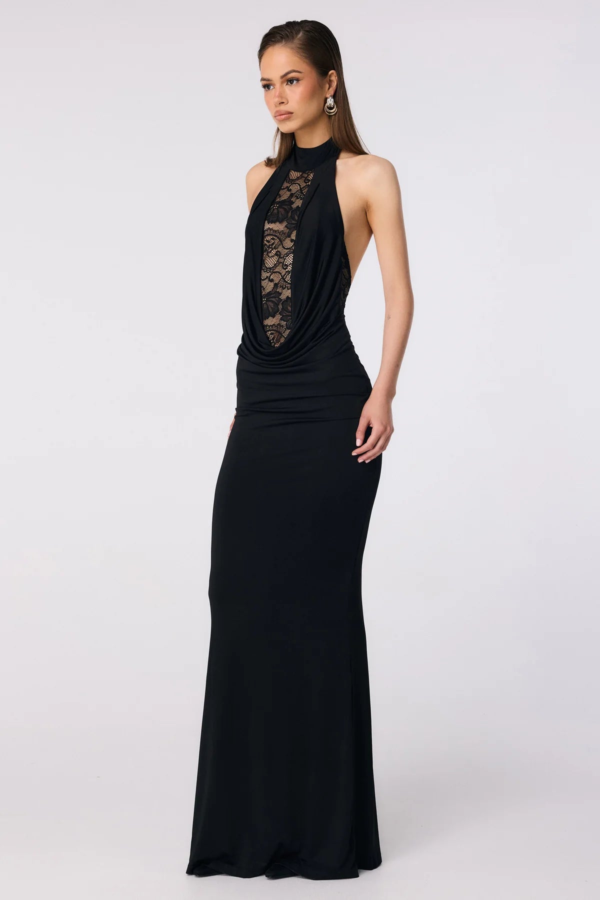 Nookie Rhianna Halter Gown - Black