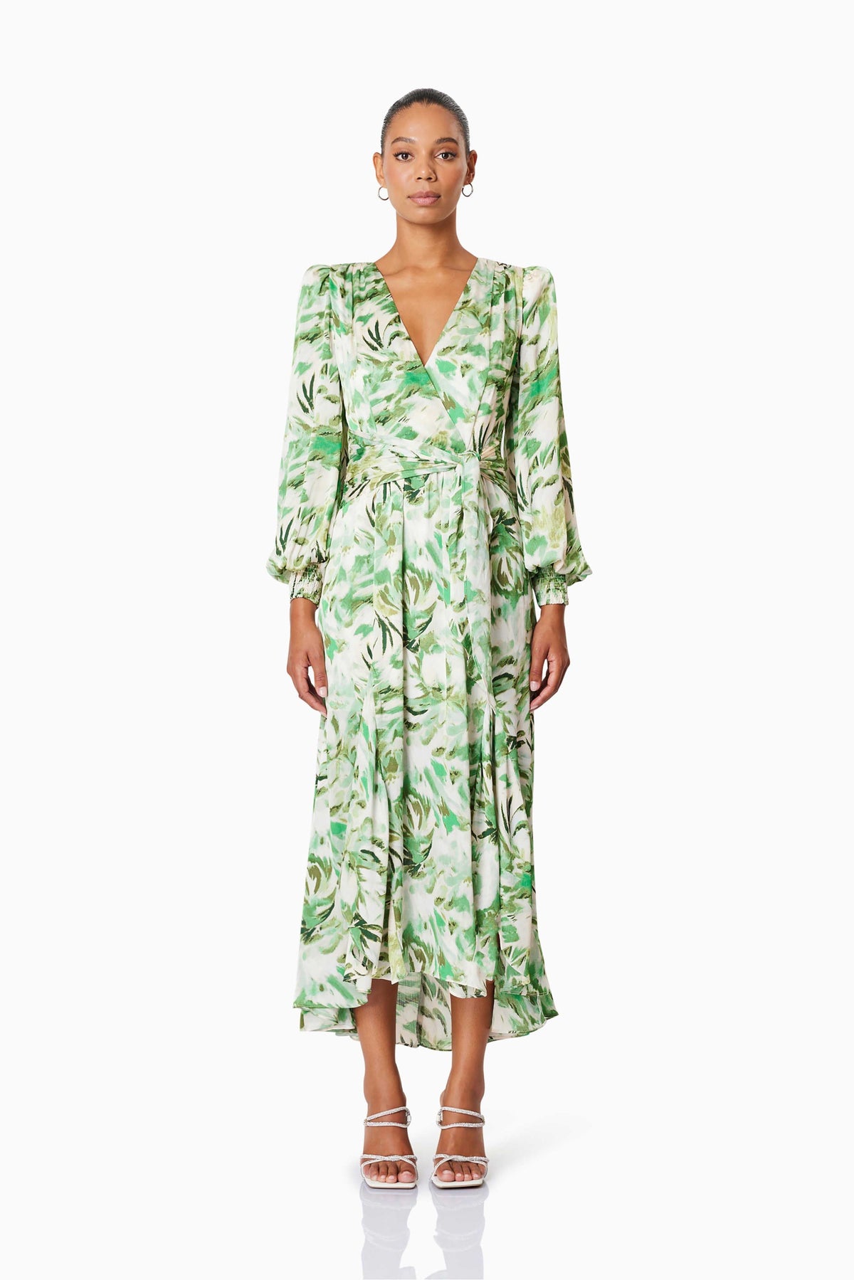 Elliatt Georgia Maxi Dress - Green Multi