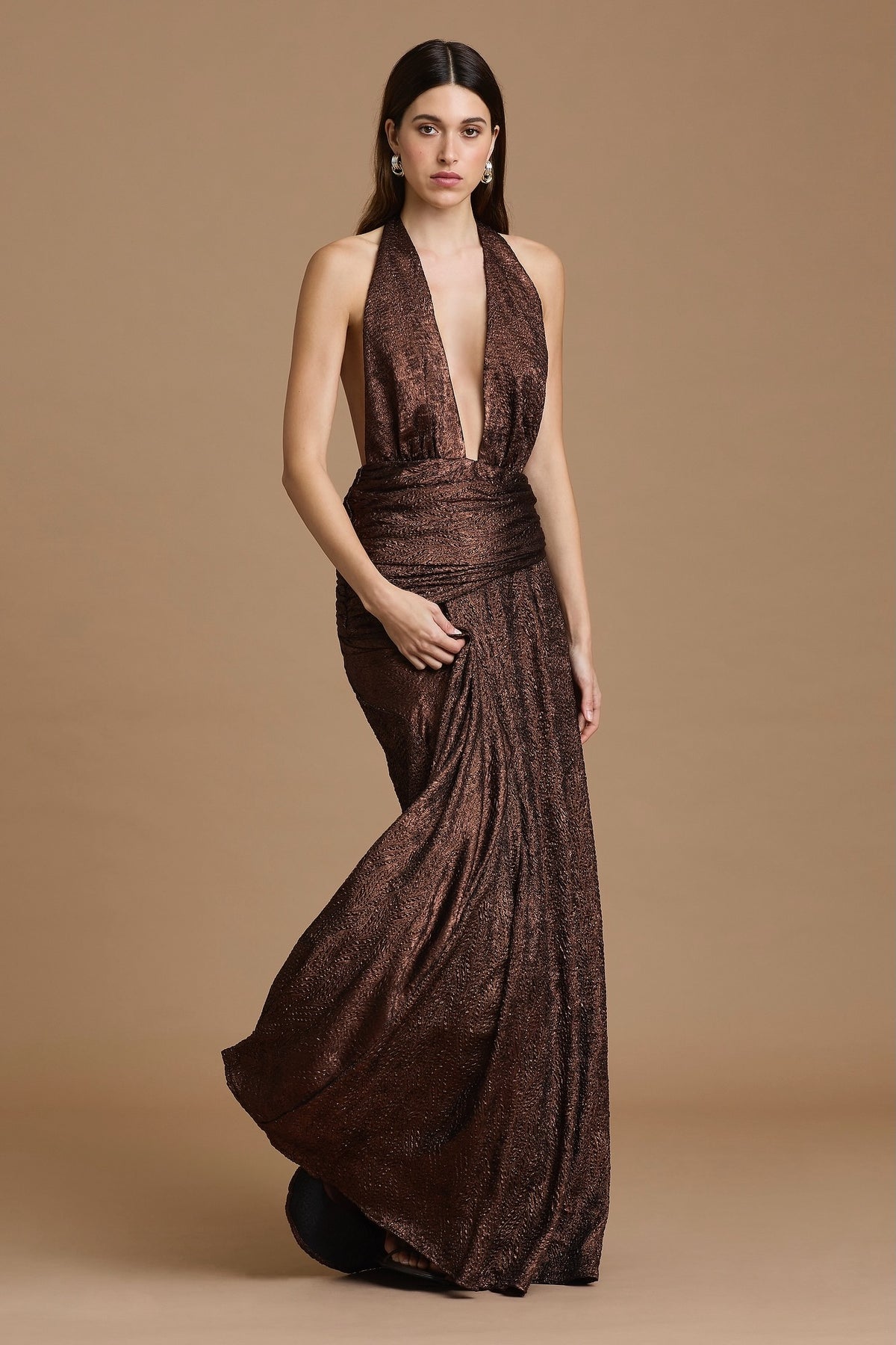 Sonya Zephyr Dress - Bronze