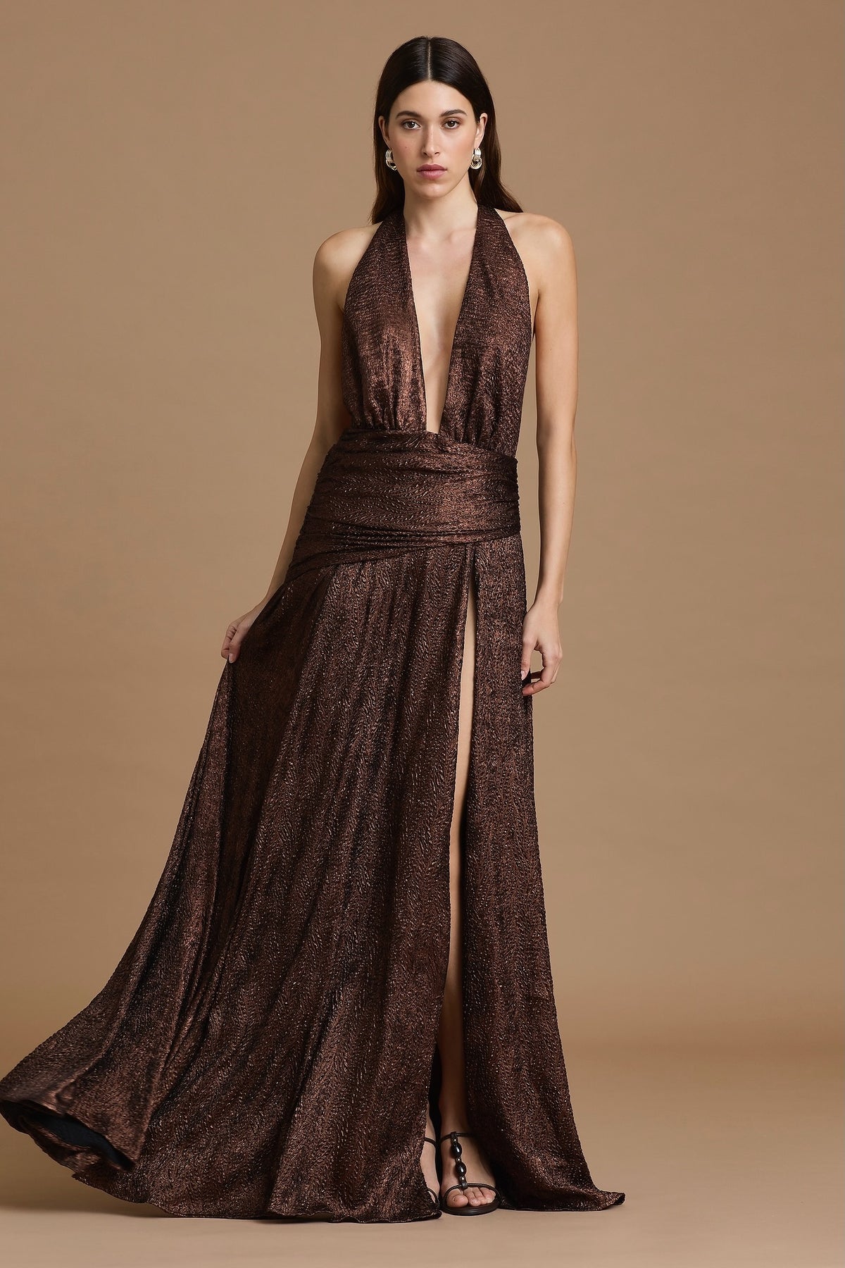 Sonya Zephyr Dress - Bronze