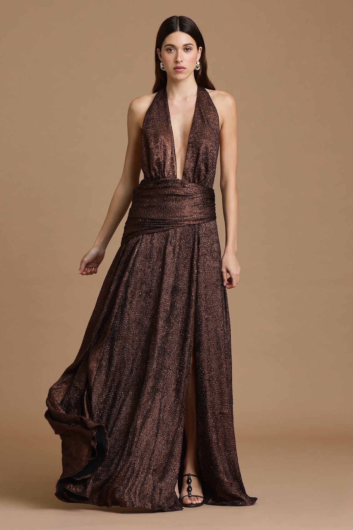 Sonya Zephyr Dress - Bronze