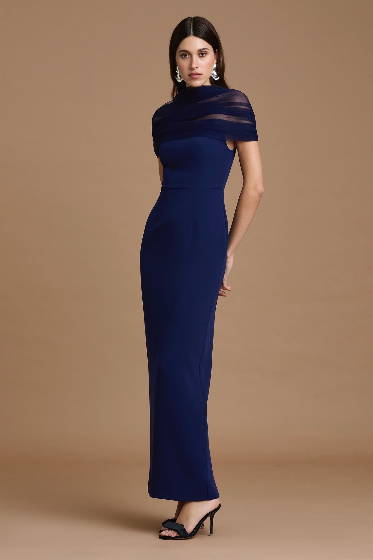 Sonya Lola Midi Dress - Navy