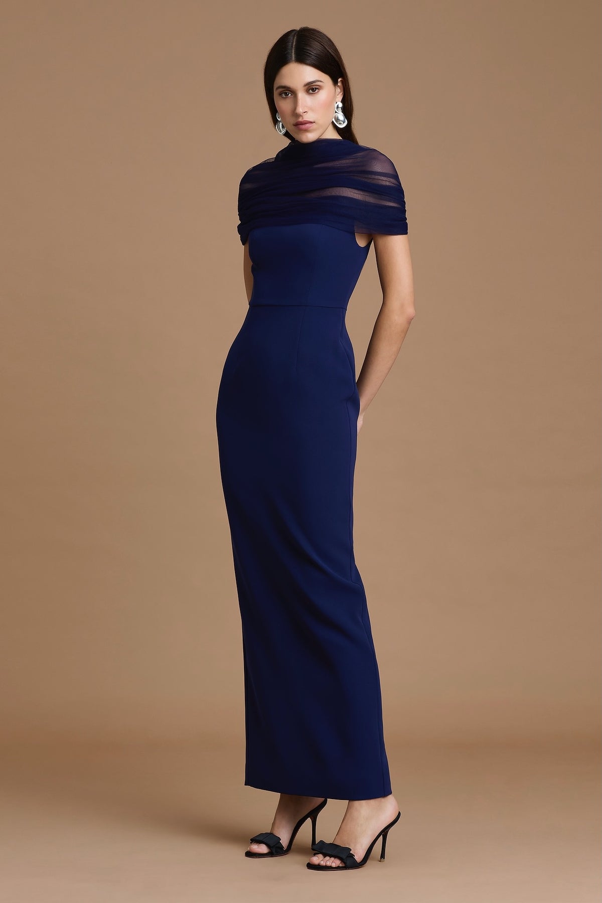 Sonya Lola Midi Dress - Navy