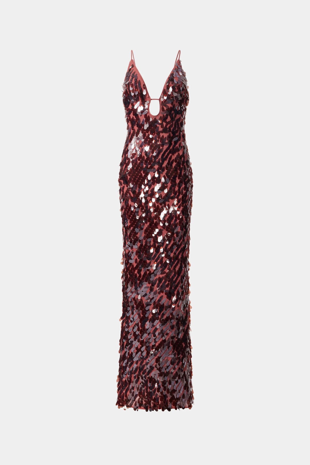 Misha Collection Sapphire Sequin Maxi Dress - Fig