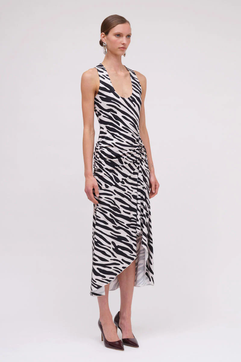 Suboo Zambezi Sleeveless Midi Dress - Black & White
