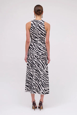 Suboo Zambezi Sleeveless Midi Dress - Black & White