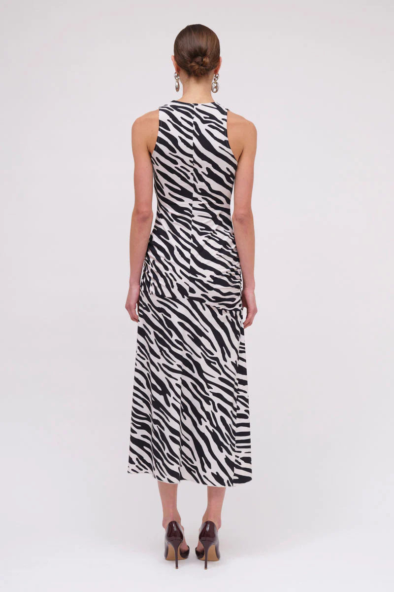 Suboo Zambezi Sleeveless Midi Dress - Black & White