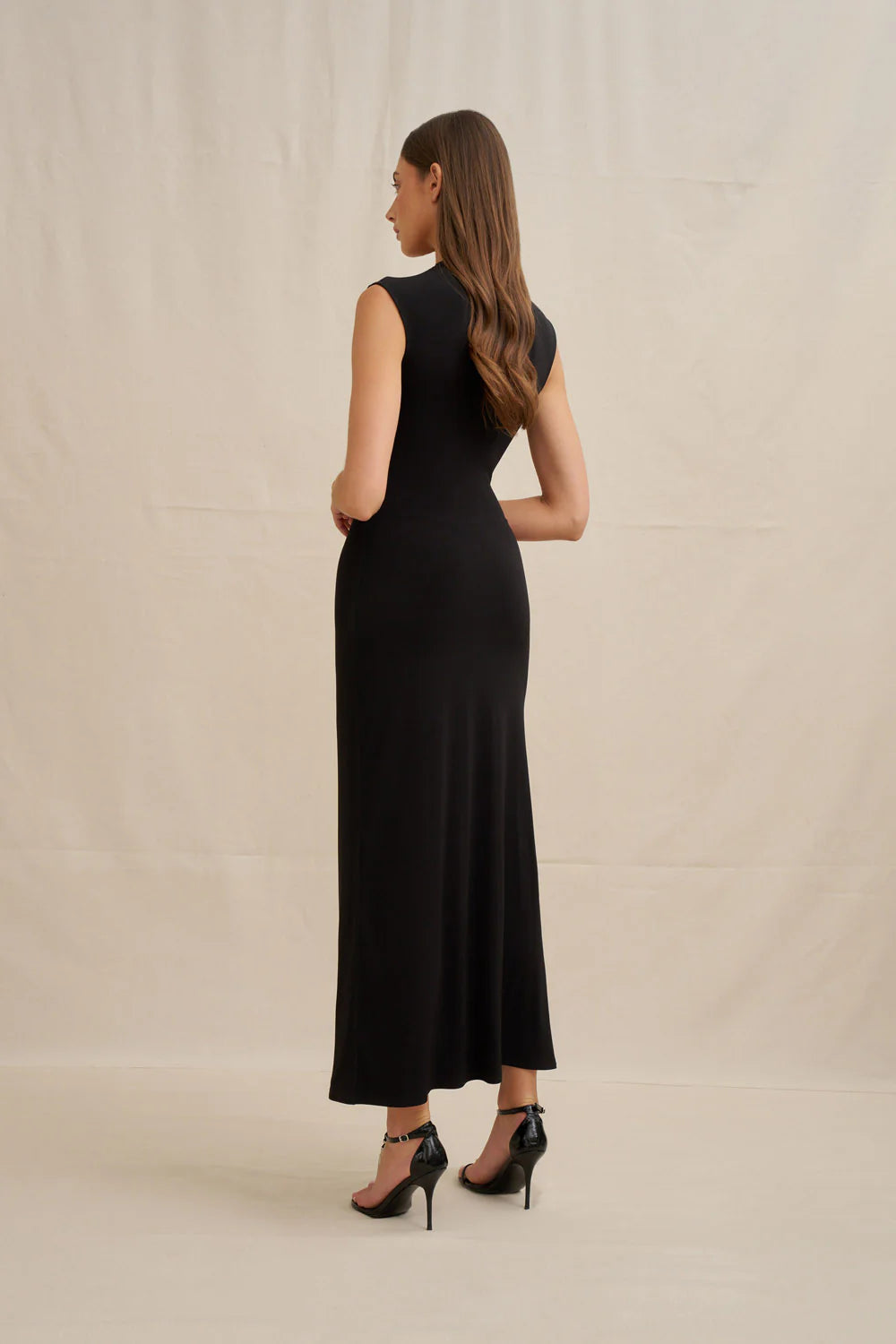 By Johnny Selene Black Cutout Maxi Dress - Black