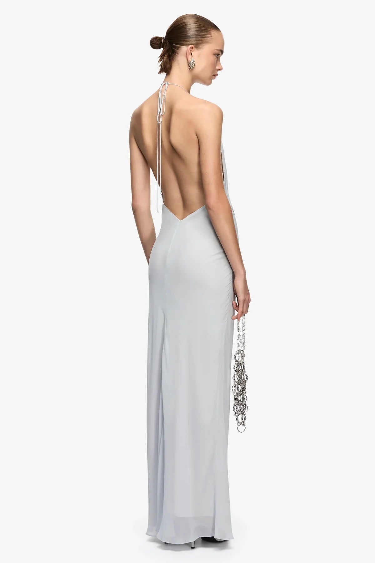 Bec & Bridge Sabrina Drape Maxi Dress - Blue Smoke